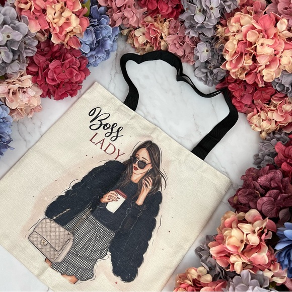 Eco-Friendly High Fashion Boss Lady Folding Tote Bag - Picture 4 of 15